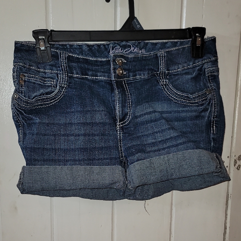 Anya Hindmarch Blue Jean Shorts Classic Cut-Off Style